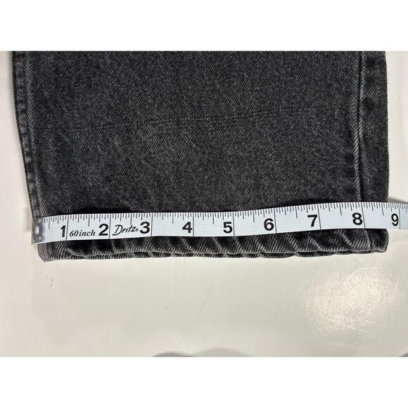 Wrangler Mens Classic Straight Jeans Black Medium Wash Relaxed Fit Denim 42x32 - Picture 7 of 7